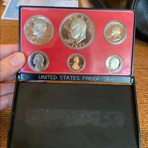 Vintage 1977 S US Mint Proof set of 6 coins in original plastic packaging